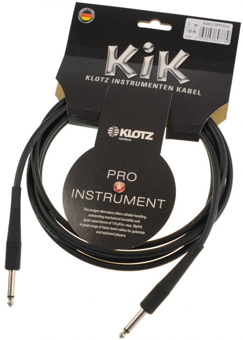 Klotz KIK 3.0 PP SW instrumentln kabel