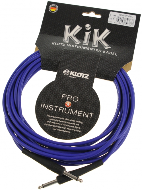 Klotz KIK 6.0 PP BL instrumentln kabel