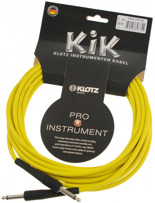 Klotz KIK 6.0 PP GE instrumentln kabel