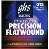 GHS Precision Flatwound struny pro elektrickou kytaru, Ultra Light, .013-.054