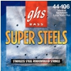 GHS Super Steels struny pro basovou kytaru, 4-str. Medium, .044-.106