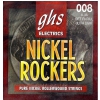 GHS NICKEL ROCKERS struny pro elektrickou kytaru, Ultra Light, .008-.038, Rollerwound