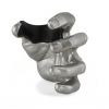 GuitarGrip Male Hand, Silver Metallic kytarov drk na stnu, lev