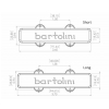 Bartolini 59CBJD L1/S1 -  Snma Jazz Bass, Dual In-Line Coil, 5-String, Set