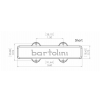Bartolini 9CBJD-S3 - Snma Jazz Bass Dual In-Line Coil, 4-String, Neck