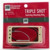 Seymour Duncan Sts 1 Blk Triple Shot, Neck/Bridge Switching Mounting Ring, Flat/Trembucker - Creme
