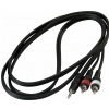 RockCable 20903 D4 patch kabel 2 x RCA / 1 x miniTRS