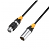 Adam Hall Cables K 4 DGH 0050 IP 65 - Kabel DMX i AES/EBU: 5-stykowe, męskie XLR - żeńskie XLR, IP65, 0,5 m