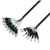 Adam Hall Cables K3 L8 FV 0500 - Kabel Multicore 8 x XLR eskie - 8 x jack stereo 6,3 mm, 5 m