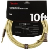 Fender Deluxe 10′ Angle Tweed instrument cable