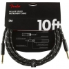 Fender Deluxe 10′ Black Tweed kytarový kabel