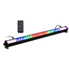 LIGHT4ME BASIC LIGHT BAR LED 8 RGB MKII BK - listwa LED, LEDBAR belka owietleniowa czarna + pilot IR