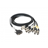 Klotz kabel 25p DSub / 4xXLRm/XLRf 5m