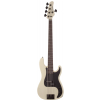 Schecter P-5  Ivory bass guitar