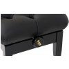 Grenada BC 25 piano bench, gloss black, leather eco