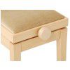 Grenada BG 27 piano bench, matte natural, beige drubbing