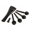 AN violin tailpiece set 4/4 a la Schweizer ebony, gold ball