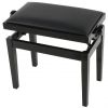 Grenada BG 27 piano bench, gloss black, leather