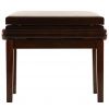 Grenada BG 5 piano bench with drawer, gloss walnut, beige drubbing