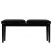 Grenada BG 4 double piano bench, gloss black, vinyl drubbing