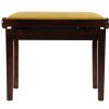 Grenada BG 27 piano bench, gloss walnut, gold drubbing