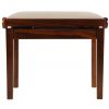 Grenada BG 27 piano bench, gloss walnut, beige drubbing