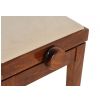 Grenada BG 27 piano bench, gloss walnut, beige drubbing